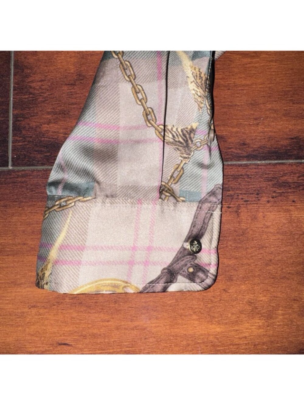 Lauren Ralph Lauren Women's Brown Plaid Twill Equestrian Shirtdress Size 8 - Picture 11 of 12